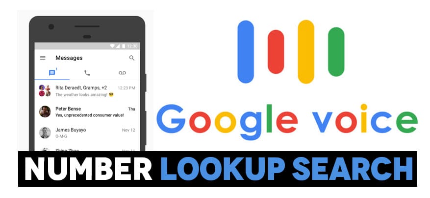Google Voice Number Lookup Search Title Image