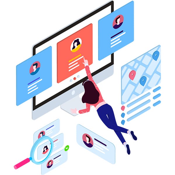 Isometric Tinder Profile Search App Isometric Tinder Profile Search App