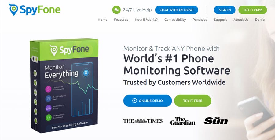 SpyFone Worlds 1 Phone Monitoring App to Monitor Track ANY Phone