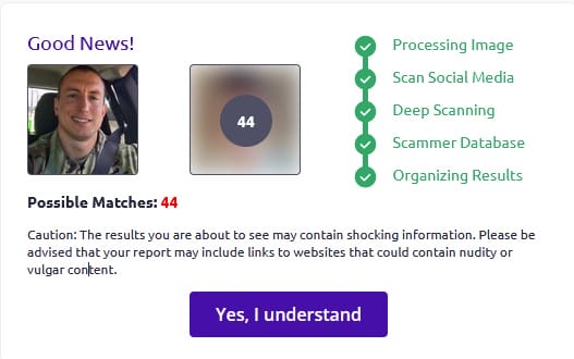 Scammers Photo Search finished scraping Scammers Photo Search finished scraping