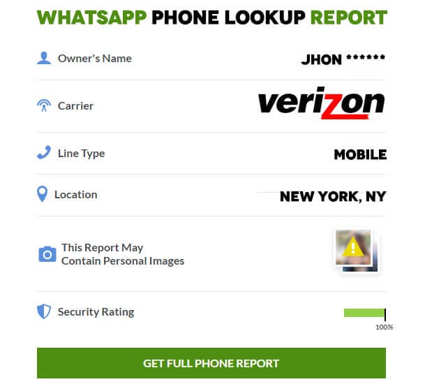 WhatsApp Phone Number Lookup Tool Report